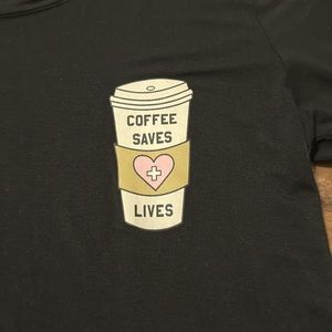 Coffee Saves Lives crew neck T-shirt